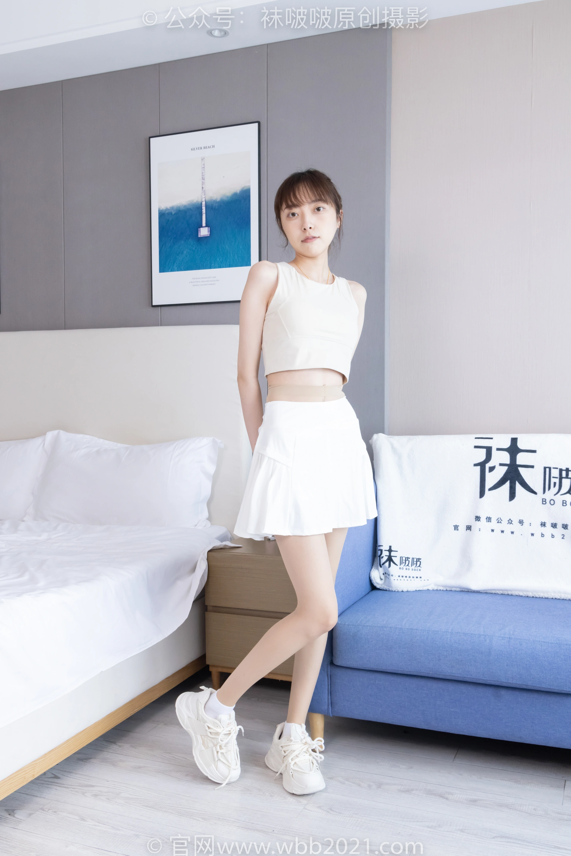 [BoBoSocks袜啵啵] NO.424 稚予-运动鞋、白棉袜、肉丝（脚尖微加固款）、腰丝（花絮版） 3