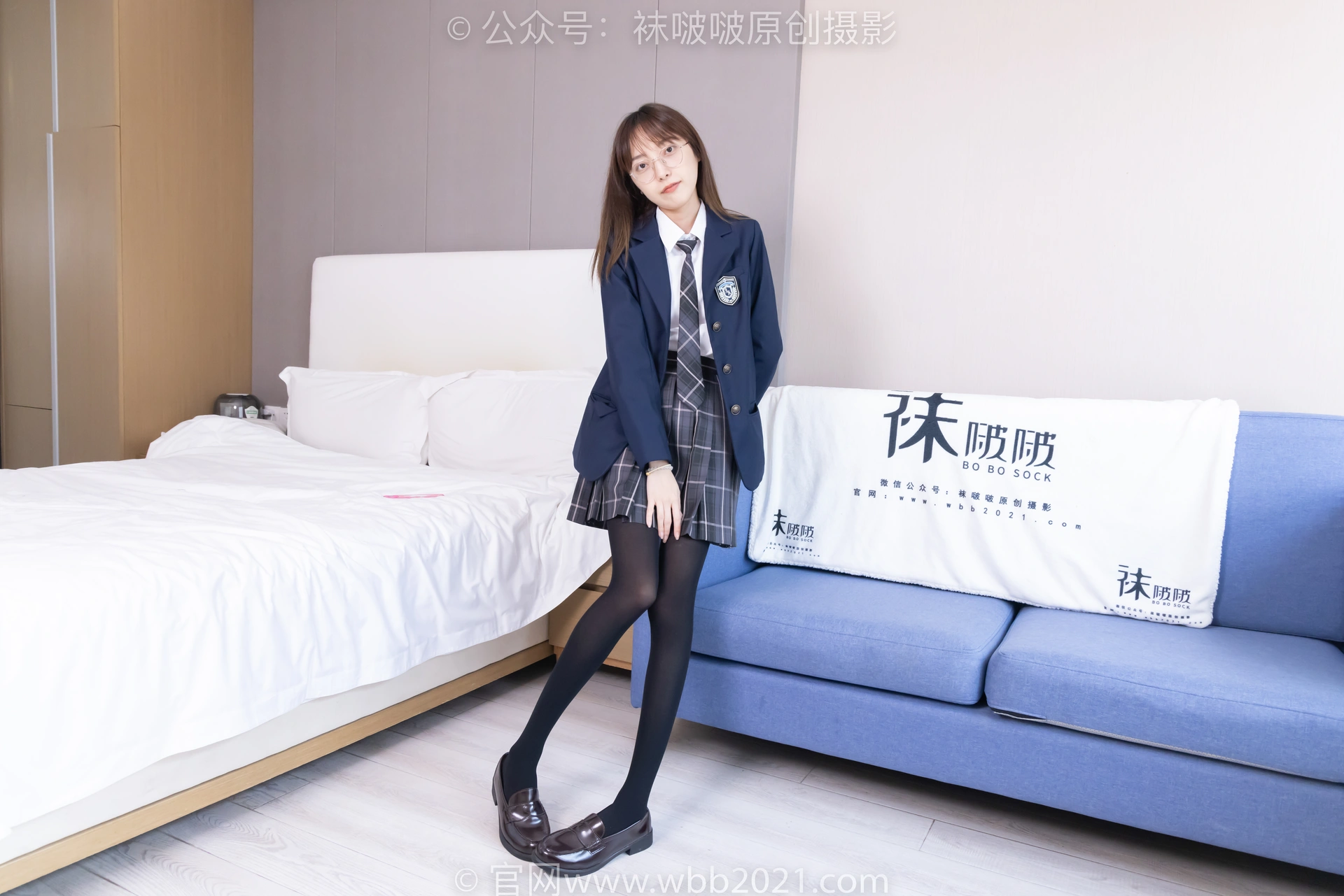 [BoBoSocks袜啵啵] NO.432 稚予-皮鞋、厚黑丝、jk制服（仅花絮版） 1