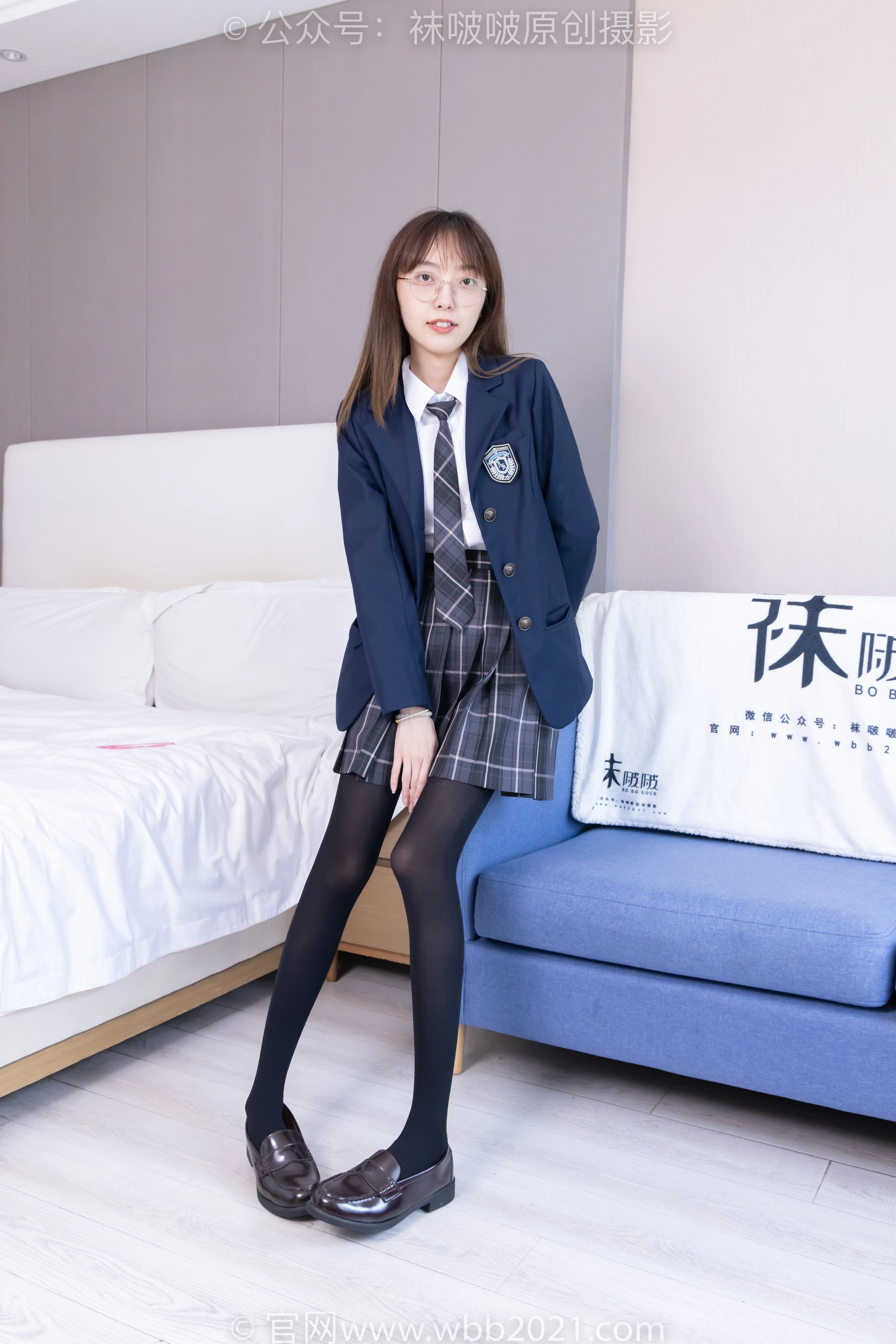[BoBoSocks袜啵啵] NO.432 稚予-皮鞋、厚黑丝、jk制服（仅花絮版） 3